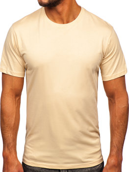 Béžové pánské tričko Bolf 0001