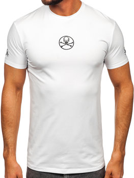 Bílé pánské tričko s potiskem Bolf MT3040
