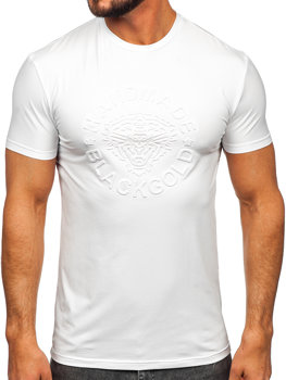Bílé pánské tričko s potiskem Bolf MT3056