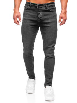 Černé pánské džíny regular fit Bolf 6008