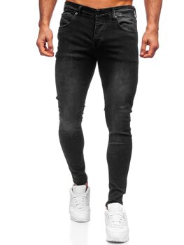 Černé pánské džíny skinny fit Bolf R924