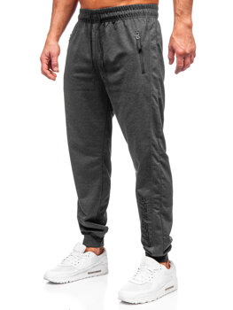 Grafitové pánské teplákové jogger kalhoty Bolf JX6351