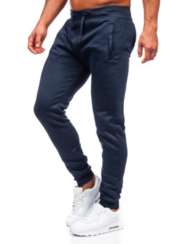 Inkoustově modré pánské jogger kalhoty Bolf XW01-A