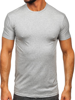 Šedé pánské tričko bez potisku Bolf MT3001 