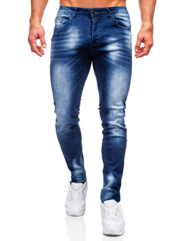 Tmavě modré pánské džíny regular fit Bolf MP019BS