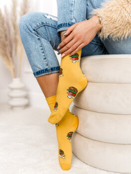 Žluté dámské ponožky Bolf WQ7625-5