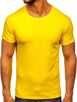 Žluté tričko bez potisku Bolf 2005