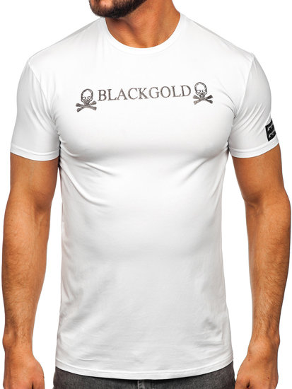 Bílé pánské tričko s potiskem Bolf MT3050