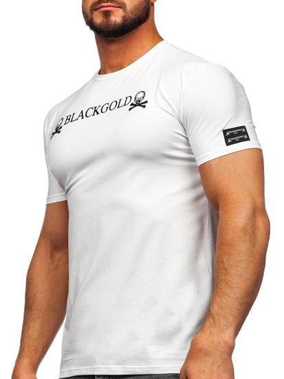Bílé pánské tričko s potiskem Bolf MT3050