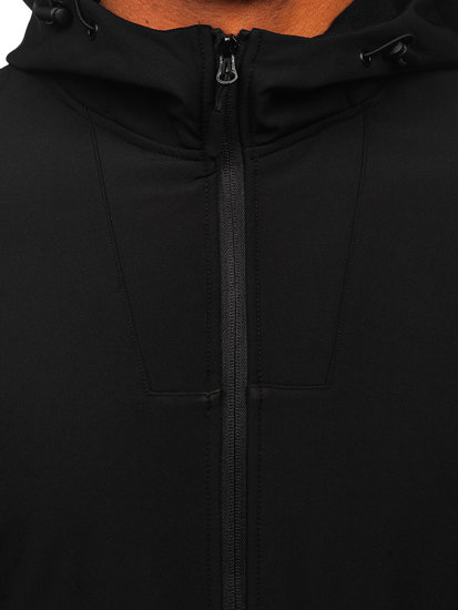 Černá pánská přechodová softshellová bunda Bolf HM187