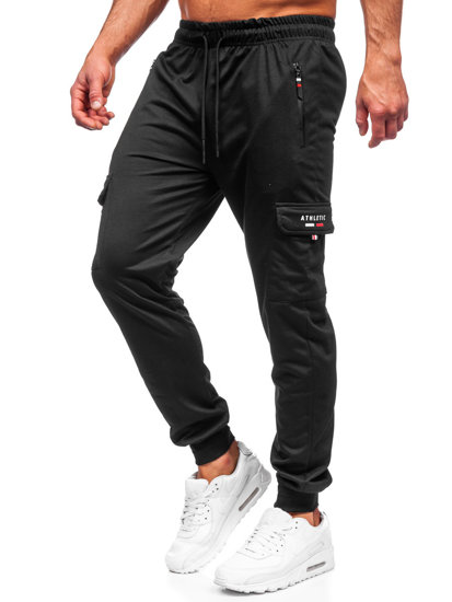 Černé pánské jogger kapsáčé Bolf JX5065