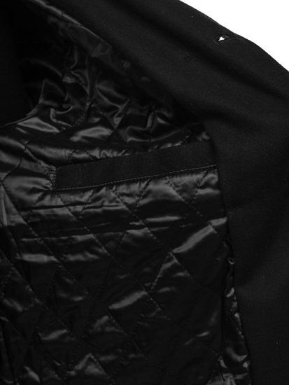 Černý pánský kabát Bolf 8857