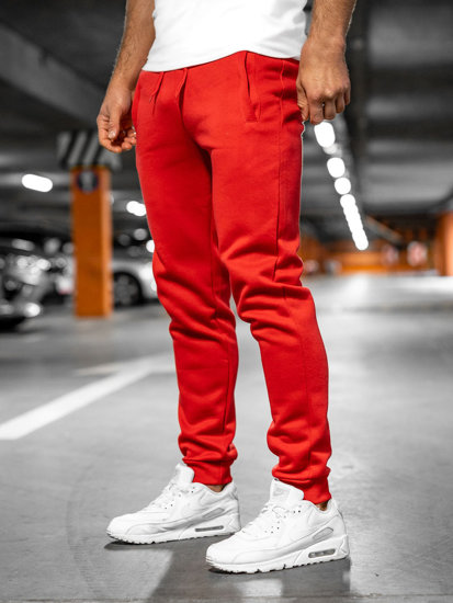 Červené pánské jogger kalhoty Bolf XW01-A