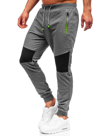 Grafitové pánské jogger kalhoty Bolf K10203
