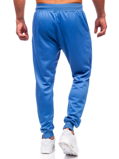 Modré pánské teplákové jogger kalhoty Bolf 8K201