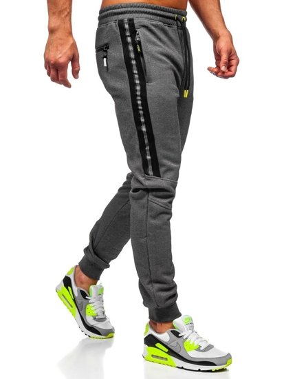 Šedé pánské jogger kalhoty Bolf TC952