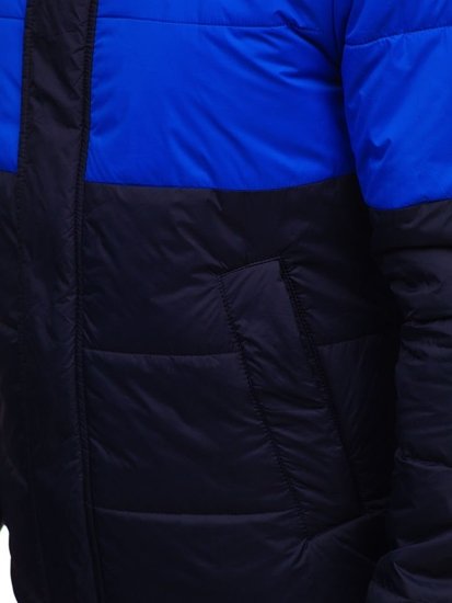 Tmavě modrá pánská sportovní zimní bunda Bolf 1982
