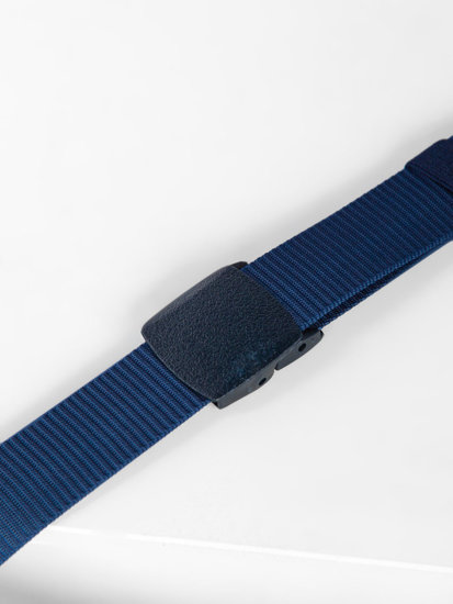 Tmavě modrý pánský textilní pásek Bolf 979