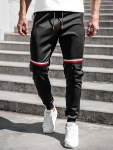 Černé pánské jogger kalhoty Bolf K10276