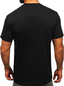 Černé pánské tričko s potiskem Bolf 142172