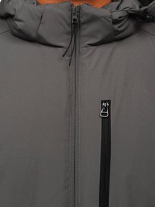 Grafitová pánská zimní sportovní bunda Bolf HH011