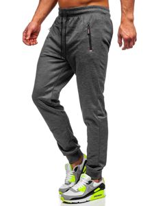 Grafitové pánské jogger kalhoty Bolf JX8201