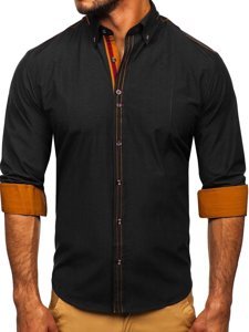Pánská košile BOLF 4707 černá