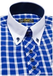 Pánská košile BOLF 5531 královsky modrá