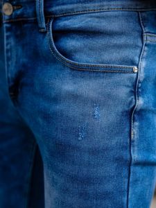Tmavě modré pánské džíny skinny fit Bolf KX398
