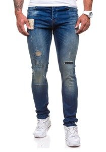 Tmavě modré pánské džíny slim fit Bolf 250
